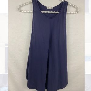 Aritzia Wilfred Free Racerback Tank Medium Blue